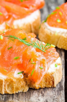 Toast au Saumon fumé