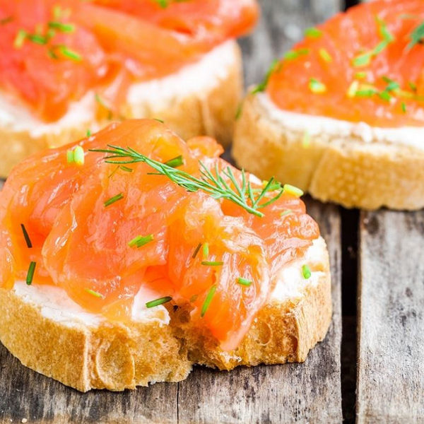 Toast au Saumon fumé