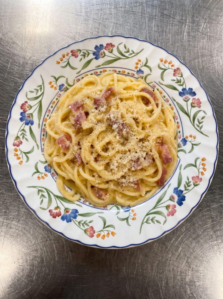 Spaghettis à la carbonara